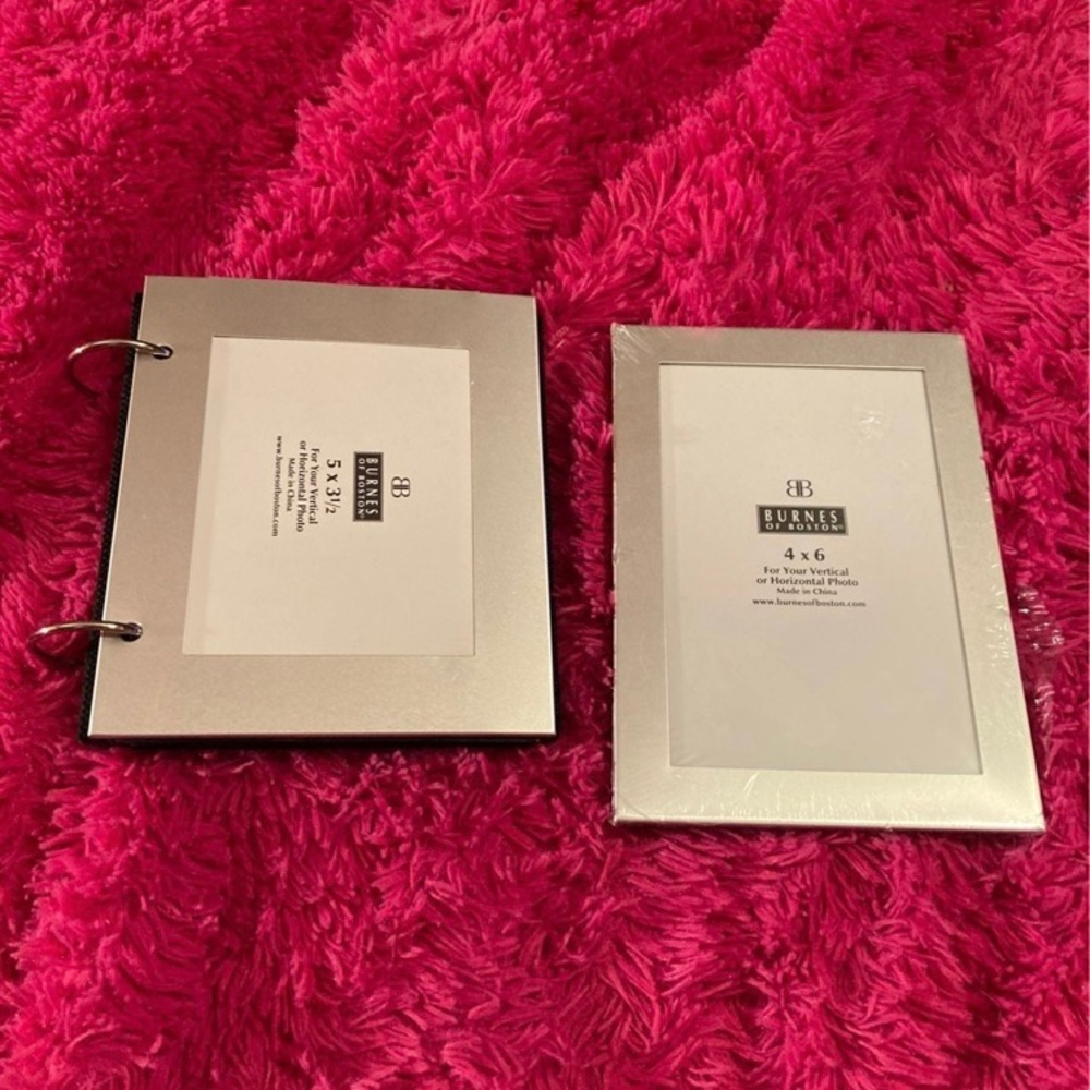 Silver Picture Frame & Photo Binder